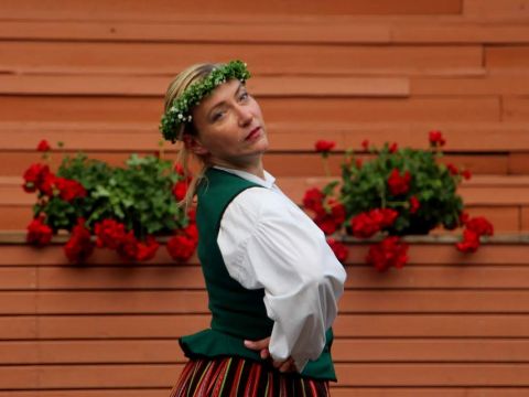 JDK "Idumeja" sadraudzības koncerts "Pilnas pļavas rīta rasas", Straupes estrāde, 22. jūnijs