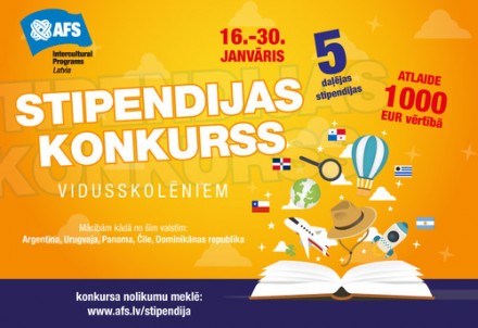 Stipendiju konkursi vidusskolēniem