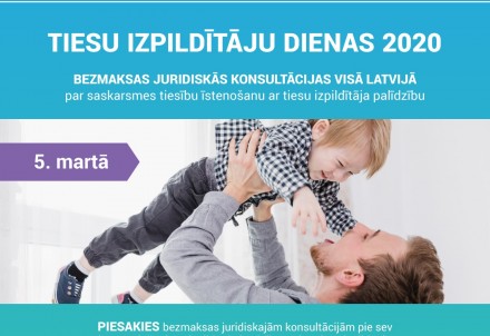 Tiesu izpildītāju dienās visā Latvijā sniegs bezmaksas juridiskās konsultācijas par vecāku un bērnu saskarsmes tiesībām