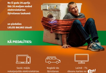 Piedalies "Elektronikas šķiratlonā" EKO laukumos un laimē vērtīgas balvas