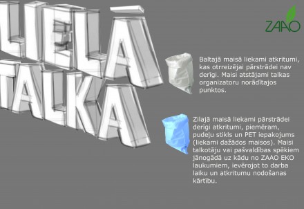 Lielajā Talkā pārstrādei derīgo nogādā EKO laukumos! 