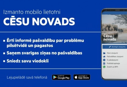 Mobilā lietotne "Cēsis 8911": turpmāk "Cēsu novads"