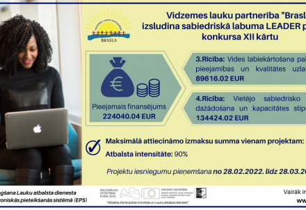 Izsludināta LEADER projektu konkursa XII kārta sabiedriskā labuma projektiem