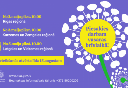 Maijā sākas skolēnu reģistrācija dalībai NVA vasaras nodarbinātības pasākumā