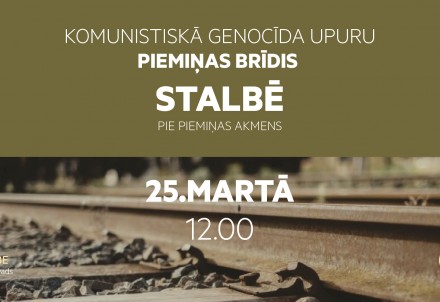 Komunistiskā genocīda upuru piemiņas brīdis Stalbē