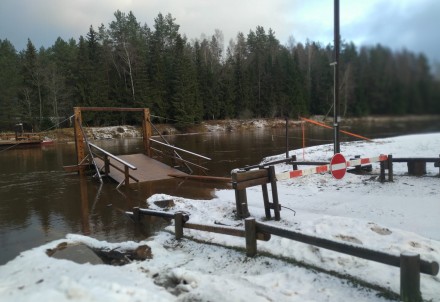 Līgatnes pārceltuve uz laiku slēgta