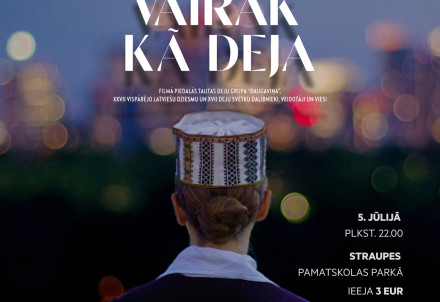 Vakara kino brīvdabā – dokumentālā filma "Vairāk kā deja"