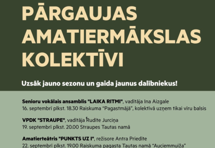 Pārgaujas amatiermākslas kolektīvi gaida jaunus dalībniekus
