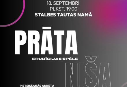 Piesakies erudīcijas spēlei "Prāta niša"