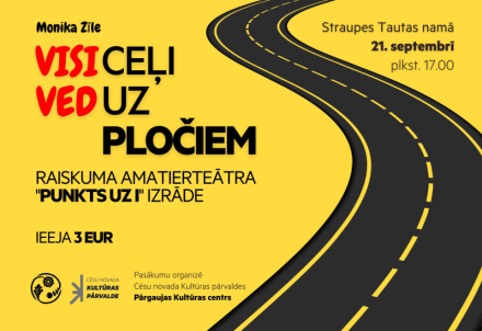 Raiskuma amatierteātra izrāde "Visi ceļi ved uz Pločiem"