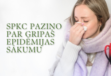 Slimību profilakses un kontroles centrs paziņo par gripas epidēmijas sākumu