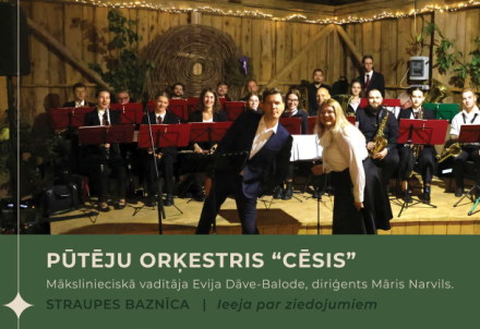 Pūtēju orķestra "Cēsis" koncerts “Gaismas pieskāriens"