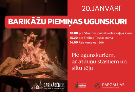 Barikāžu 35. gadadienas piemiņas ugunskuri
