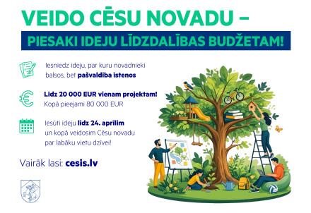 Sākas ideju iesniegšana 2026. gada līdzdalības budžeta projektu konkursā