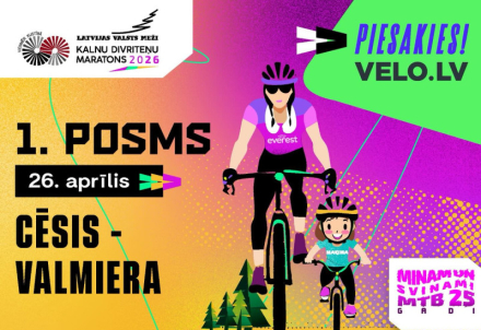 Satiksmes izmaiņas velo sezonas 1. posma Cēsis–Valmiera norises laikā