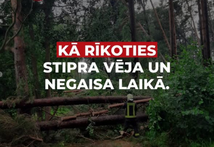 Aicinām ievērot piesardzību gaidāmās vētras laikā
